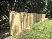 <b>6 foot high Board and Batten Pressure Treated Privacy Fence</b>
